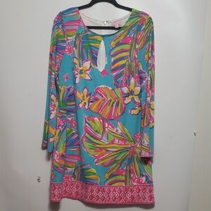 Lilly Pulitzer Colorful Tropical Midi Dress
